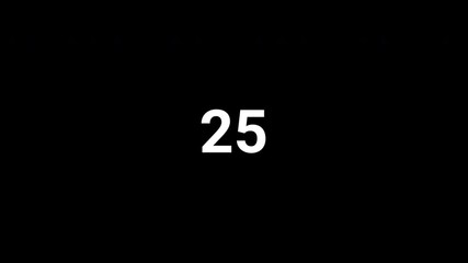 Minimal circular countdown timer showing half minute from thirty to zero seconds on dark background representing time management progress urgency deadline control digital interface modern technology - Powered by Adobe