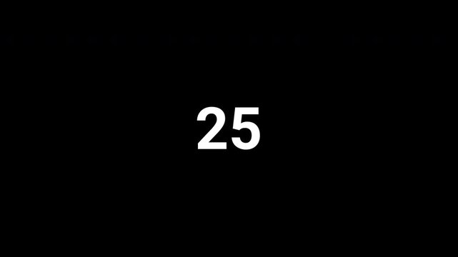 Minimal circular countdown timer showing half minute from thirty to zero seconds on dark background representing time management progress urgency deadline control digital interface modern technology