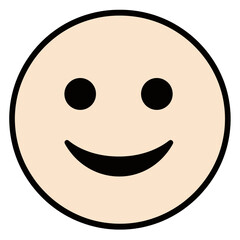 Fototapeta premium Happy Face Smiley Icon Illustration
