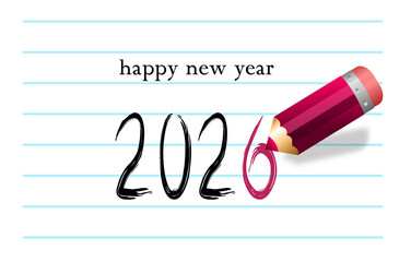 New Year greeting card