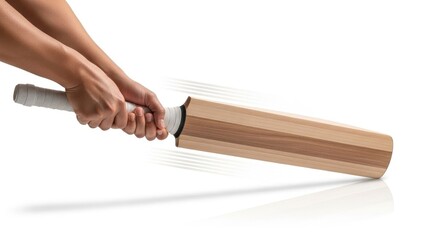 Hands gripping cricket bat preparing for powerful hit motion blur effect | cricket, ball, hand, sport, red, hand, bat, game, player, adult, fingers, holding |