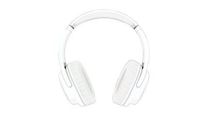 White Headphones Illustration Design