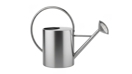 Modern watering can isolated on transparent background