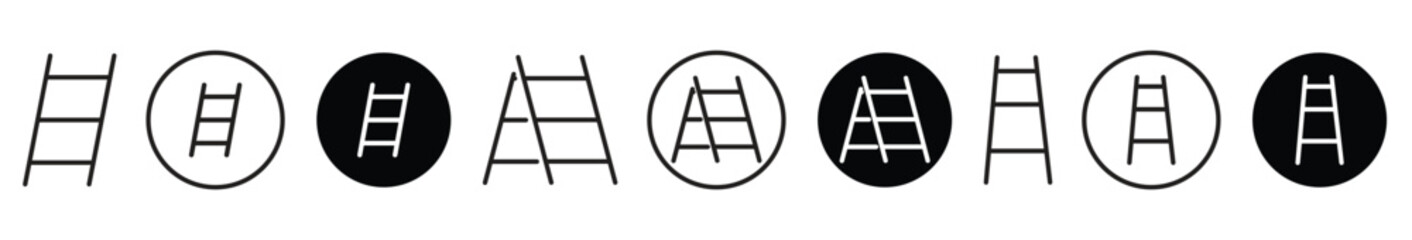 Ladder vector icon isolated on transparent background. EPS 10