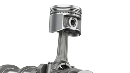 Piston engine part isolated on transparent background