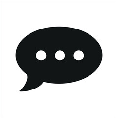 Speech bubble icon vector design template