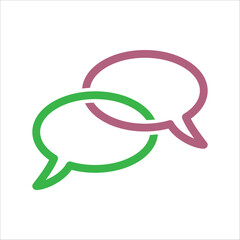 Speech bubble icon vector design template