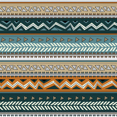 ethnic seamless border pattern