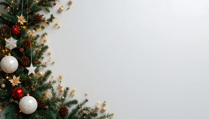 christmas background with christmas tree