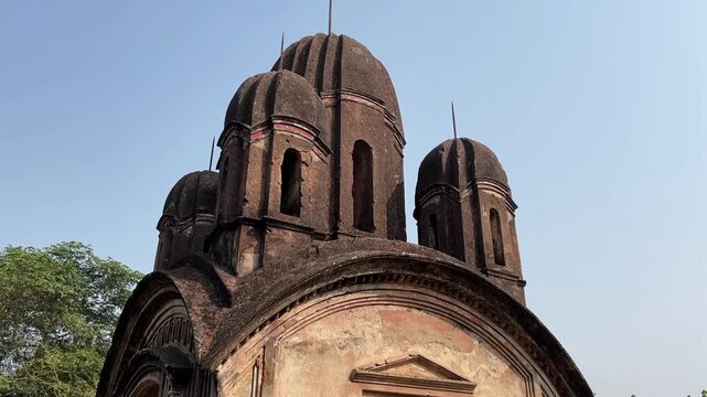 Beautiful terracotta temple at Pathra, Midnapore, India