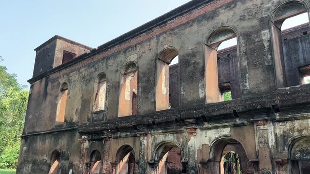 Ruins of an old Zamindar palace near Narajole Palace, Midnapore, India
