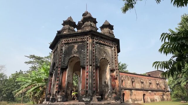 Pancha ratna temple at Pathra in Midnapore town in India