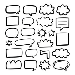 Obraz premium High-end hand-drawn doodle elements designed for modern branding, confident sketch lines with smooth rhythm,