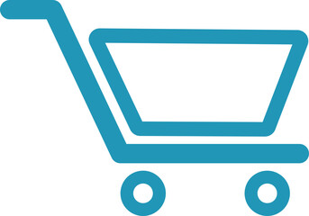 Shopping Cart Line Icon for E-commerce and Retail