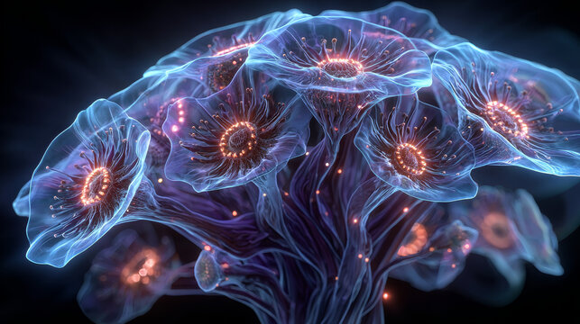  Candida Auris fungus critical priority pathogens health-threatening fungi  3d rendering