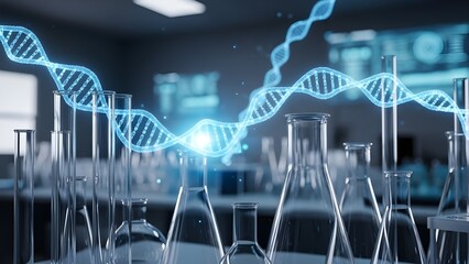 DNA Strands with Stock Market Graphs
Creative Visualization of Genetics and Financial Data