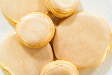 Gold-Dusted Sugar Cookies with Royal Icing