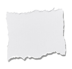 Torn White Paper with Shadow