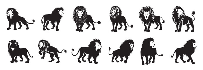  lion king silhouette black logo animals silhouettes icons © Zimal