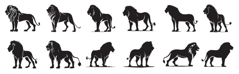  lion king silhouette black logo animals silhouettes icons © Zimal
