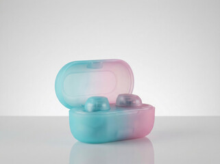 Gradient Wireless Earbuds in Translucent Charging Case