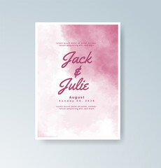Luxury Watercolor wedding invitation card for you 