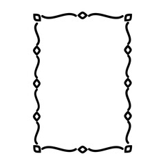 Vector black line icon for Minimalist frame