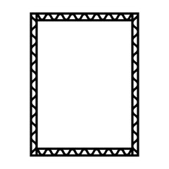 Vector black line icon for Zigzag box