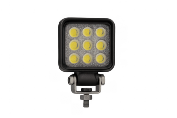 Square led off-road work light with bracket