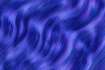 Curved lines flow in a pattern on a flat surface. The design consists of shades of blue and purple creating an abstract look. The texture presents a visual rhythm that draws attention.