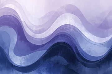 A flowing pattern of wavy lines in various shades of purple. The soft curves blend together to create a unified design that flows smoothly across the surface.