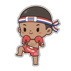 Chibi Muay Thai Boy Boxing