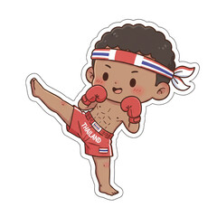 Chibi Muay Thai Boy Boxing