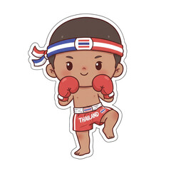 Chibi Muay Thai Boy Boxing
