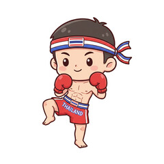 Chibi Muay Thai Boy Boxing
