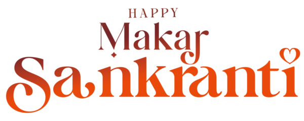 Happy Makar Sankranti Text Png