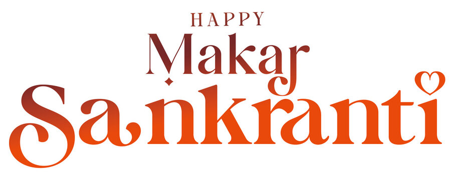 Happy Makar Sankranti Text Png