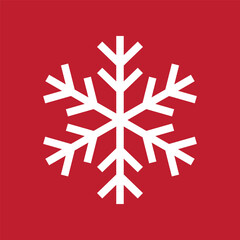 Basic Simple Minimalist Snowflake 2st Style for Christmas. Editable Icon Vector