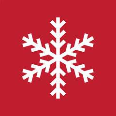Basic Simple Minimalist Snowflake 3nd Style for Christmas. Editable Icon Vector