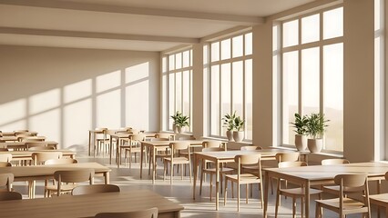 Sunlit Minimalist Room with Natural Touches