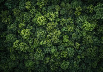 Dense forest canopy, top-down view (6)