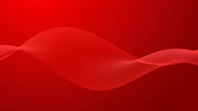 A vibrant red background with subtle, flowing, translucent wave patterns and gradient lighting