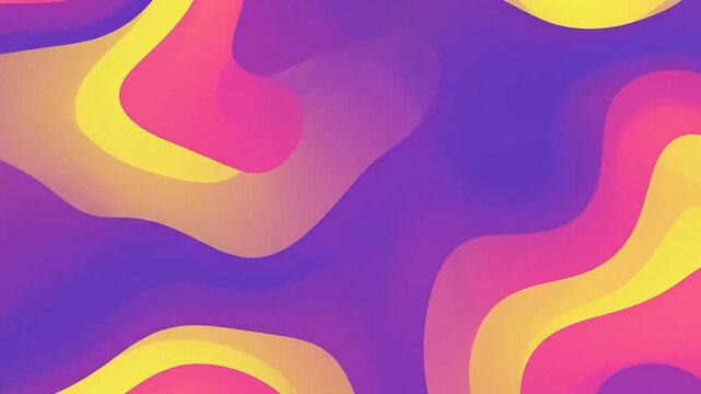 Abstract flowing background loop of vibrant organic purple patterns.
