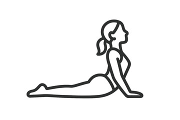Woman in Cobra Pose