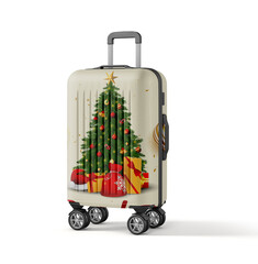 Festive Christmas Themed Travel Suitcase