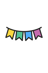 Fototapeta premium Party Bunting Flags