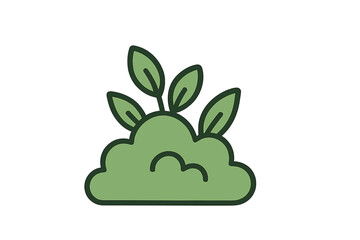 Green plant sprout icon