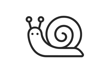 Minimalist Snail Icon with Gradient Background © Alan