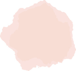 Fototapeta premium Soft Pink Watercolor Blob on White Background