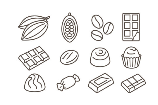 Chocolate and Cocoa Icons